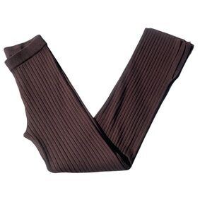 New GAP Cotton Blend Flared Leggings‎ Ribbed Knit Sweater Pants S